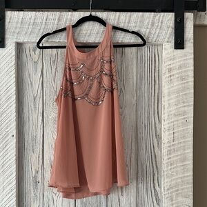 Maurices Dusty Rose Sleeveless Blouse